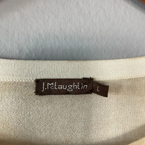 🛑SOLD J. McLaughlin Lenny Equestrian Sweater in Sand Women’s Large - Picture 10 of 10
